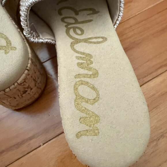 NO BOX Wome Sam Edelman Wendi Platform Slide Sandals in Beige Size 8 - Picture 5 of 8